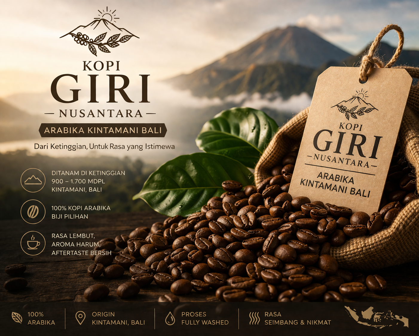 BijiKopi Arabika Kintamani Bali Berkualitas