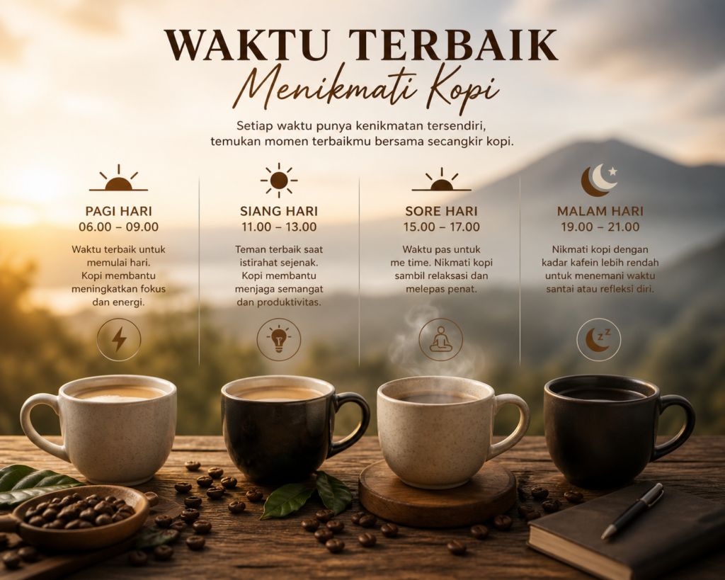 Waktu Terbaik Minum Kopi Giri Nusantara