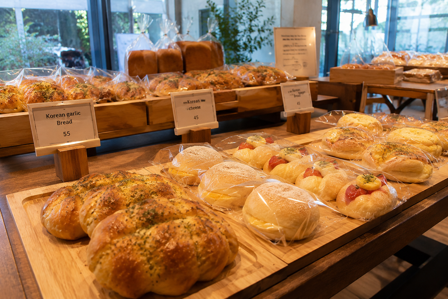 Bakery roti Korea dan Jepang modern di Indonesia.